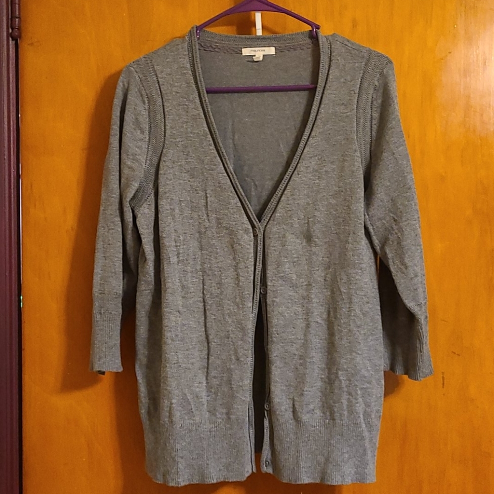 Gray cardigan